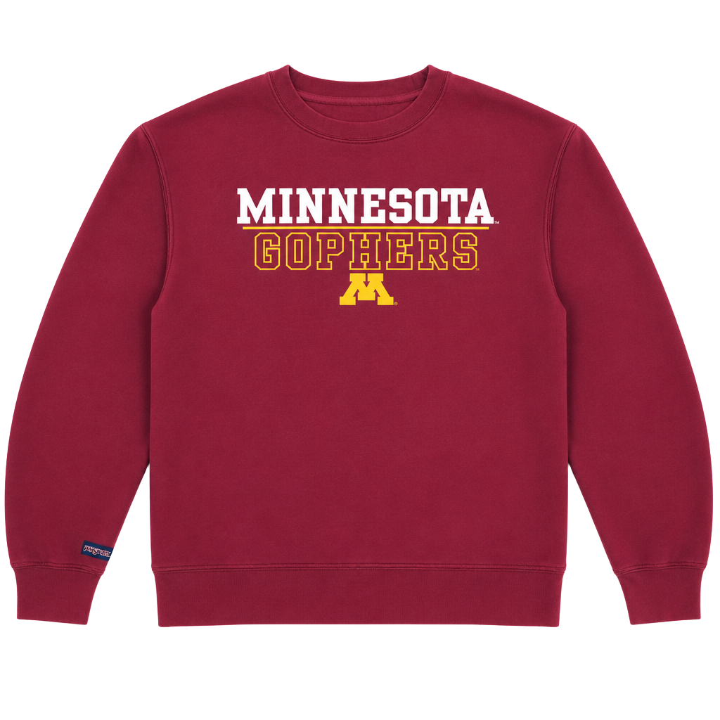 Vintage JanSport University of Minnesota Golden Gophers Crewneck Sweatshirt Maroon 1