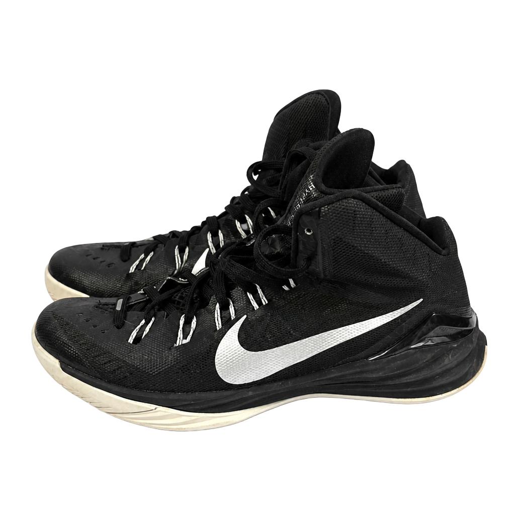 Nike Hyperquickness 2015 Black and Metallic Silver Basketball Shoes 1