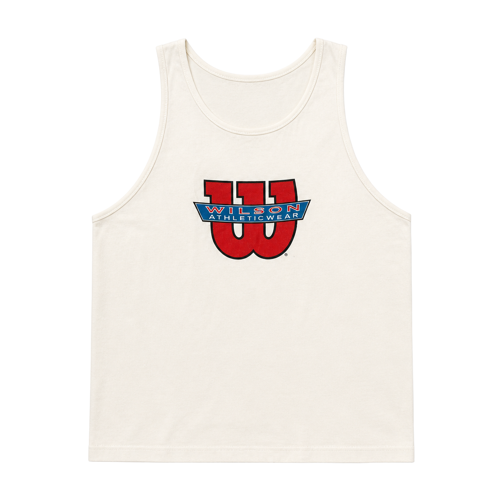 Vintage Wilson Athleticwear Graphic Tank Top White Size XXL 1