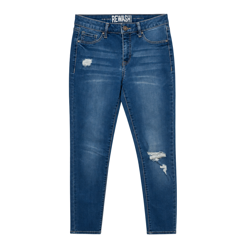 Rewash Brand Distressed High Rise Skinny Jeans Size 5 1