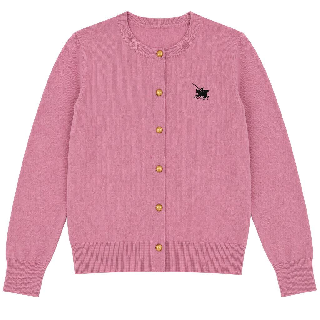 Polo Ngjubaqi Women's with Horse Embroidery and Gold-Tone Buttons 1