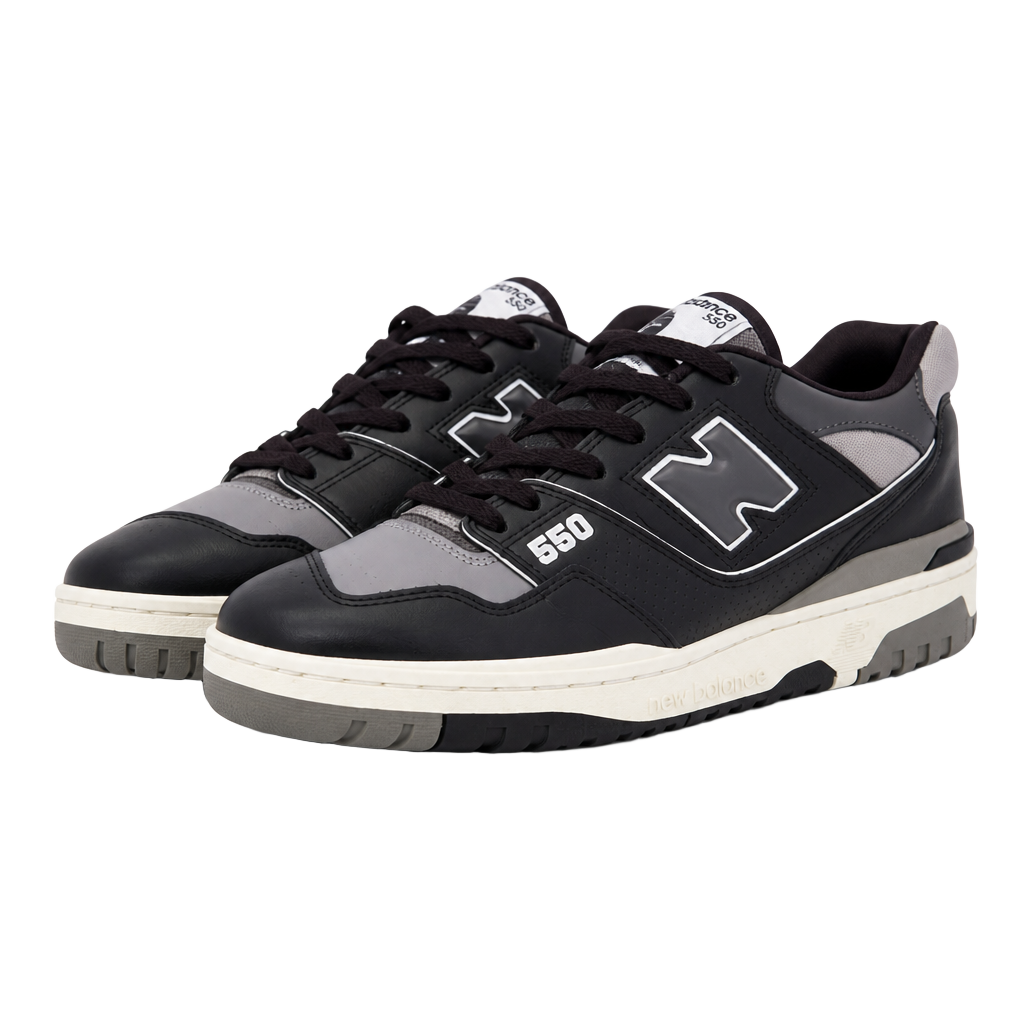New Balance 550 Black Grey Sneakers 1