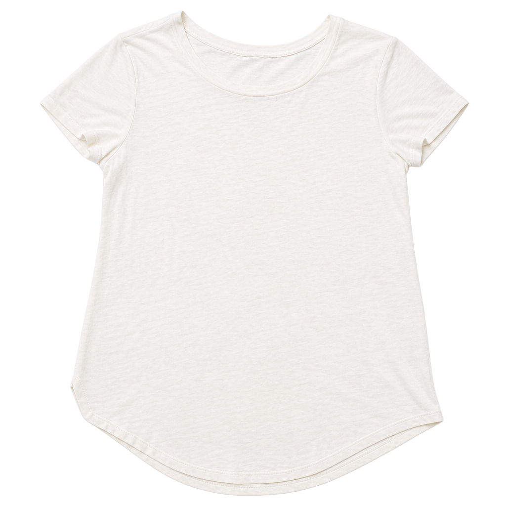 Lululemon White Round Two Tee Short Sleeve Curved Hem T-Shirt 1