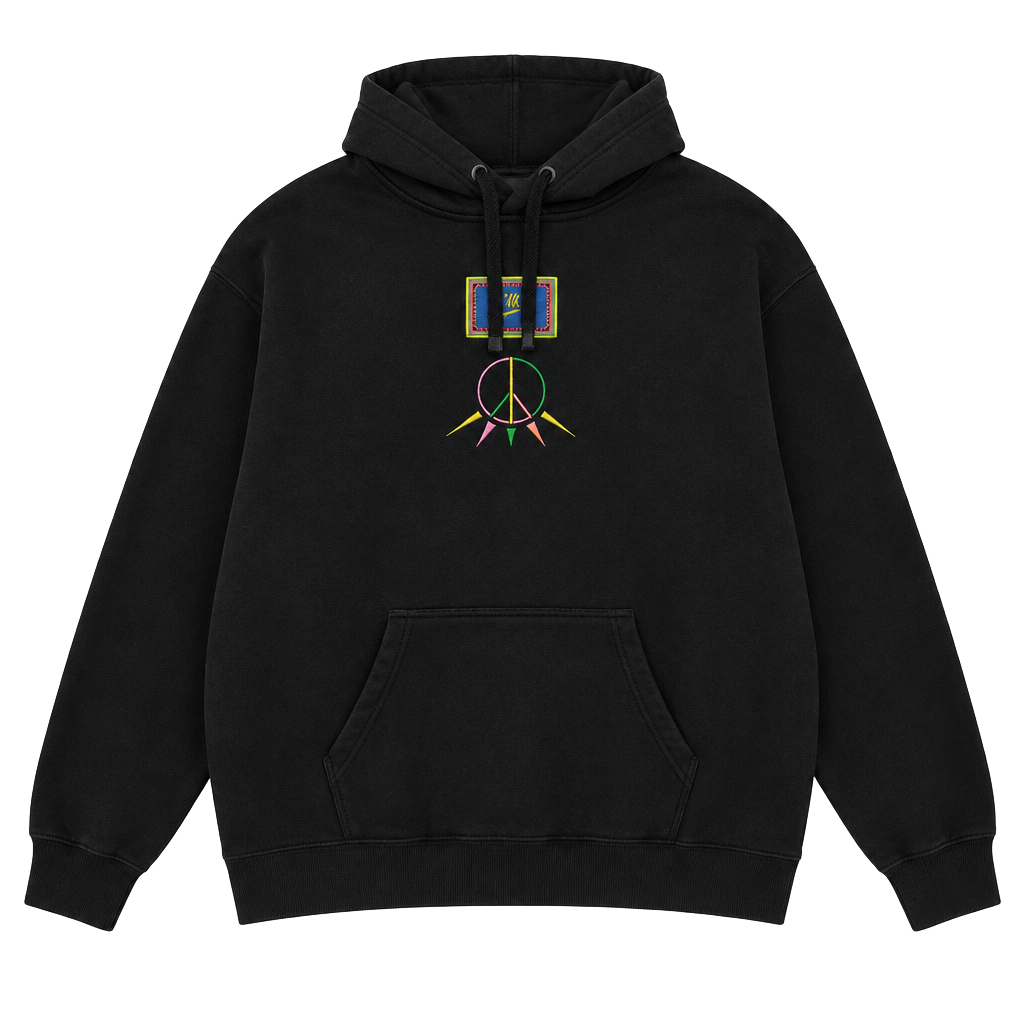 Nike Embroidered Peace Graphic Black Hoodie/167 1