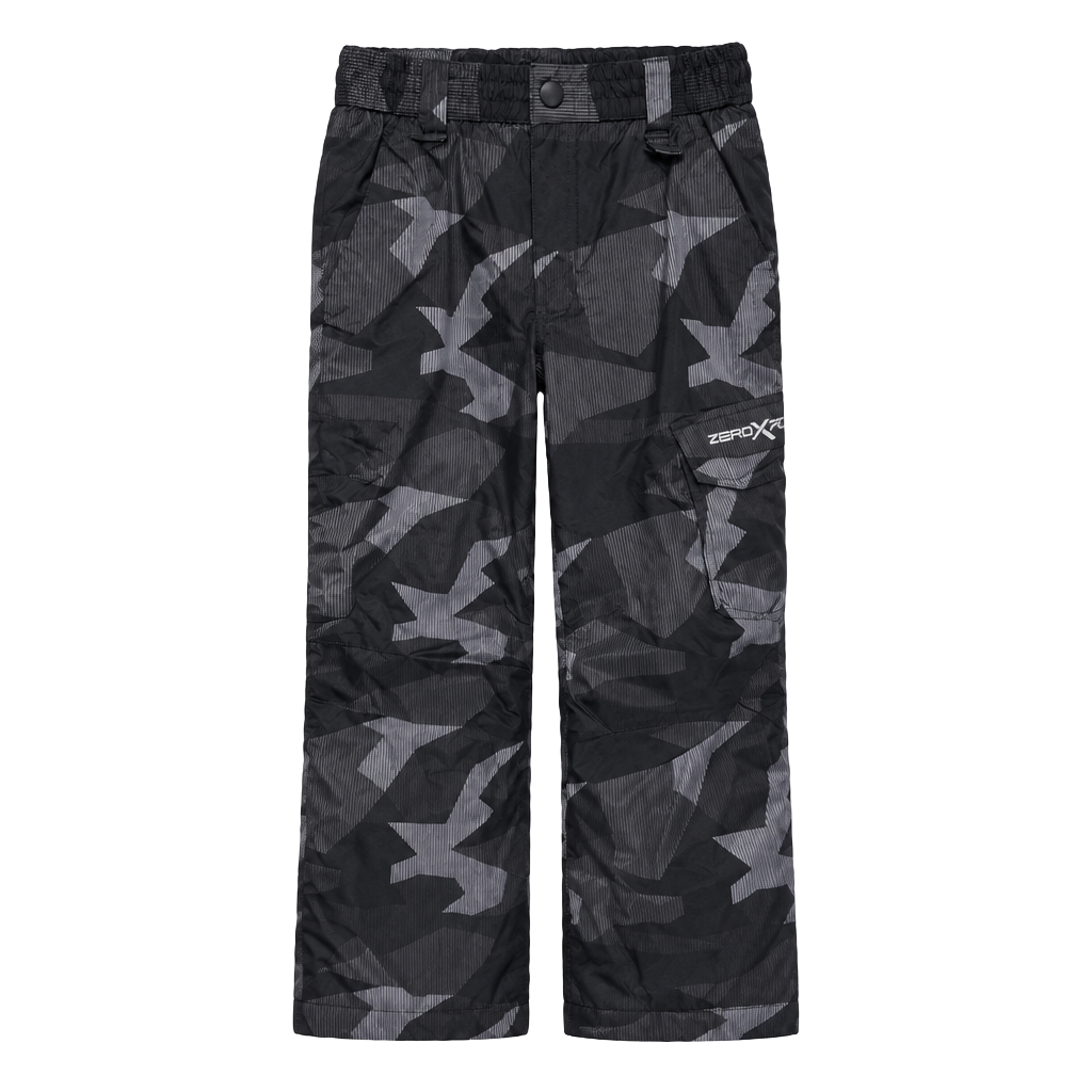 ZeroXposur Camo Ski Pants Size M-10/12 Black Gray Star Pattern/156 1
