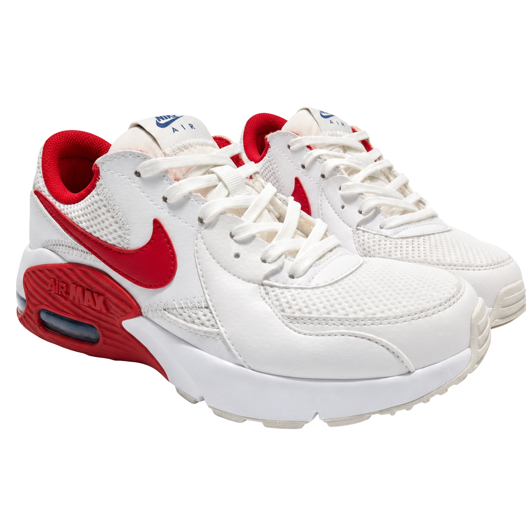 Nike Air Max Excee White University Red Sneaker Size 6 1