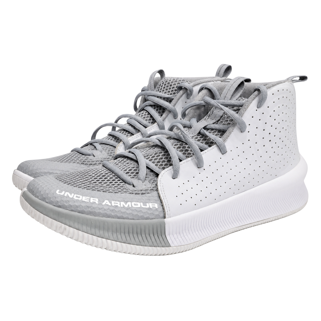 Under Armour Jet 2019 Men's Basketball Shoes in Mod Gray/White 3022051-101 1