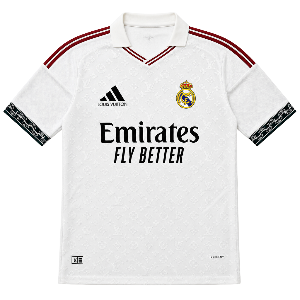 Real Madrid Concept LV Monogram Collaborative Style Jersey 1