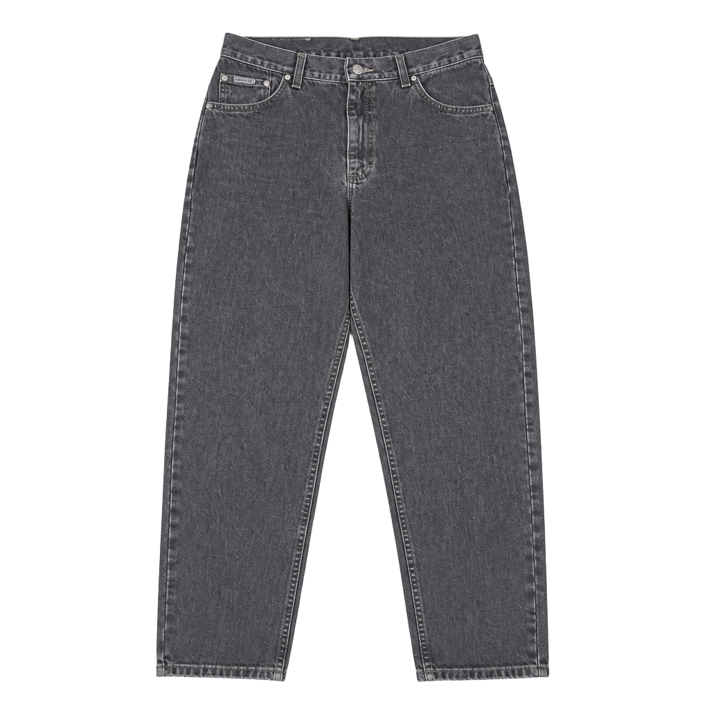 Vintage 90s Lee Riveted Black Wash High Rise Straight Leg Jeans 1