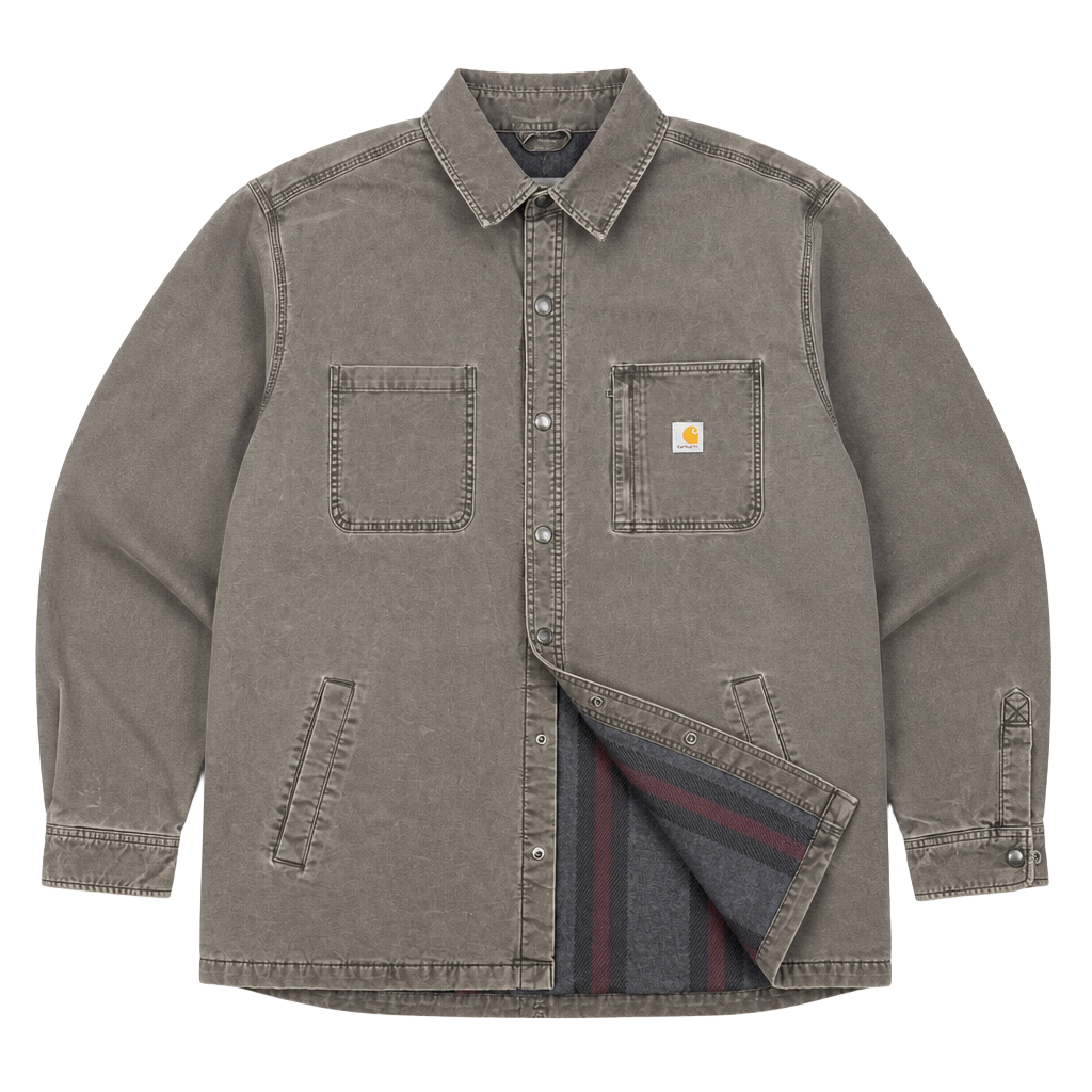 Carhartt Flannel Lined Canvas Shirt Jacket 1