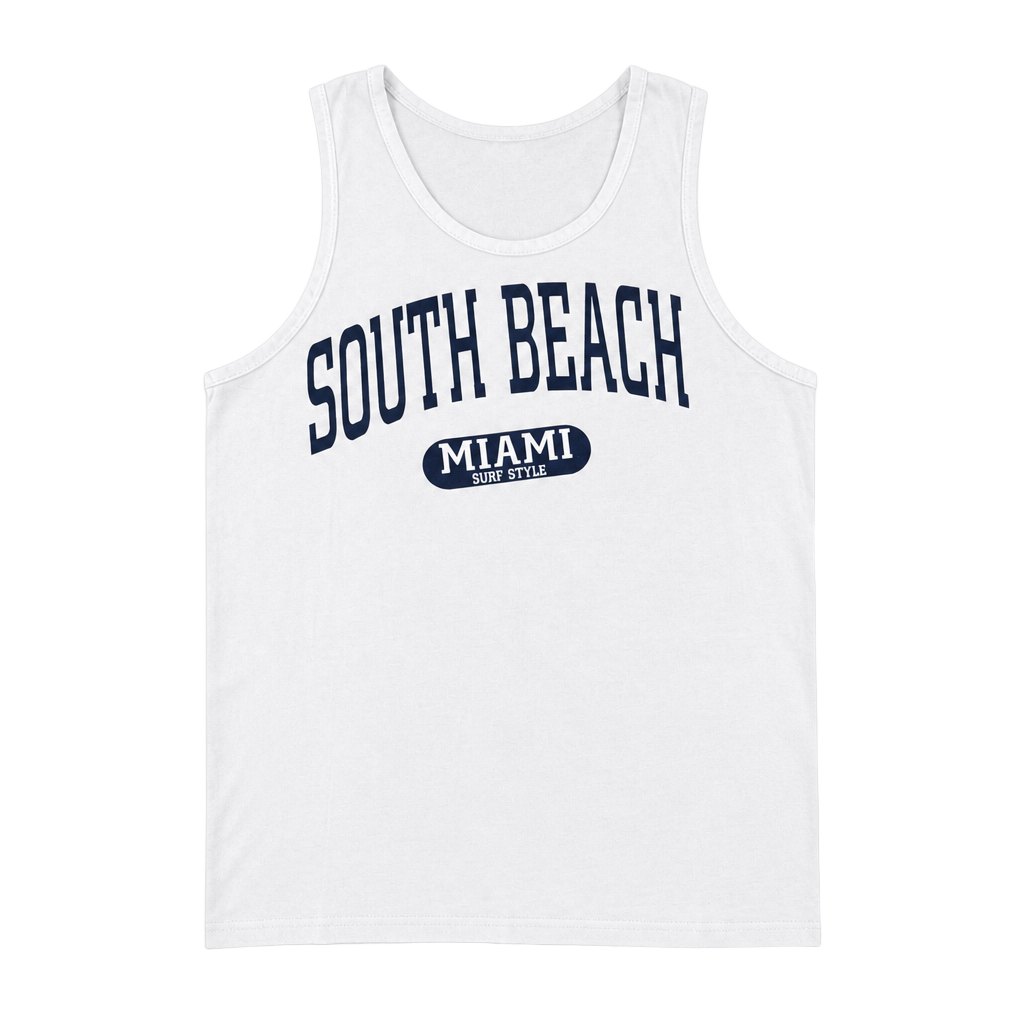 Delta Pro Weight South Beach Miami Surf Style Graphic Tank Top 1