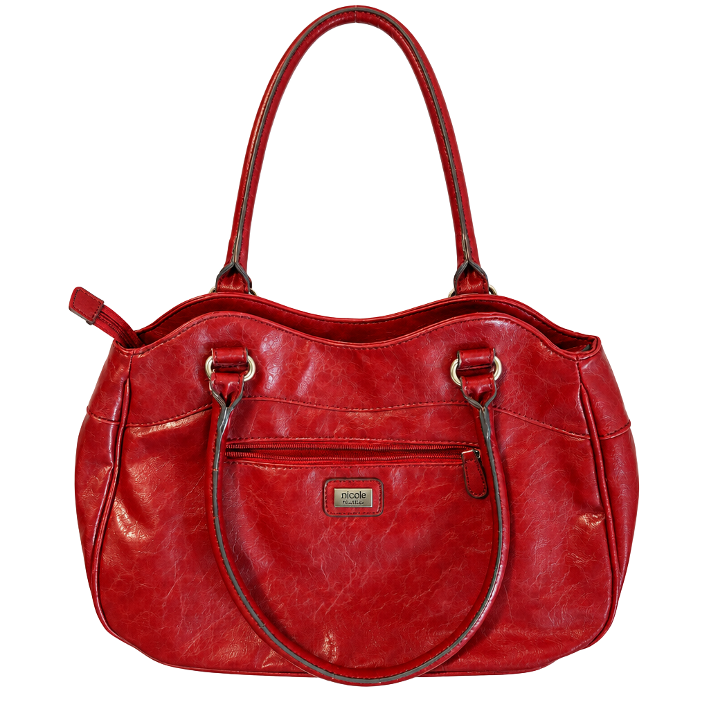 Nicole by Nicole Miller Red Handbag Shoulder Bag 1