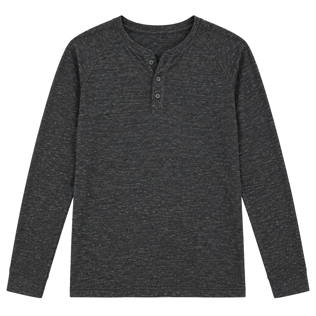 Goodfellow & Co Long Sleeve Henley Size XL Charcoal Heather 1
