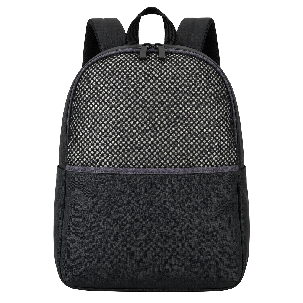Eastport Black Mesh Backpack 1