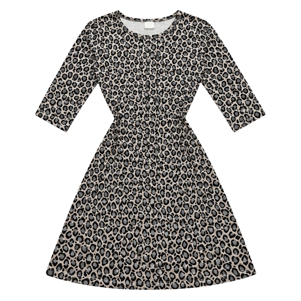 Touched By Nature Dress Size Medium Leopard Print Organic Cotton 1