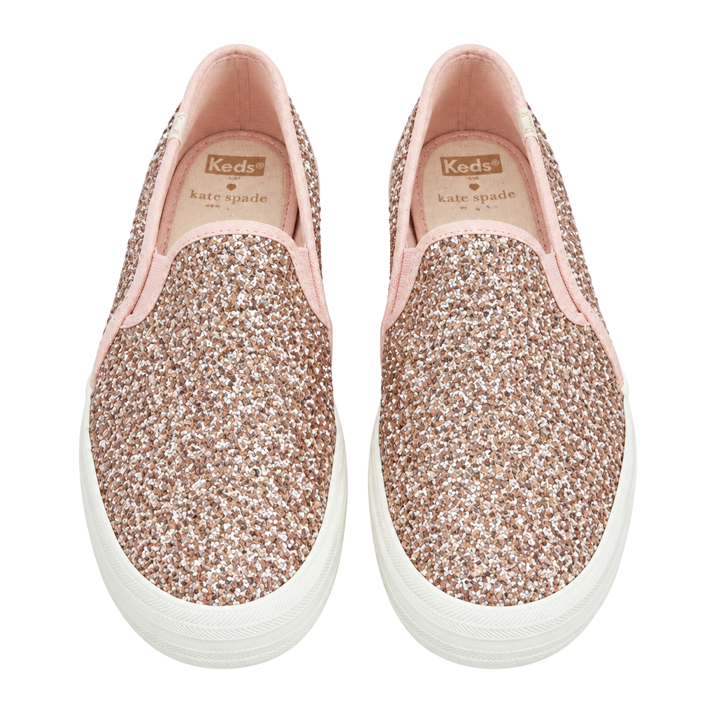 Keds Kate Spade Triple Decker Size 9 Rose Gold Glitter 1