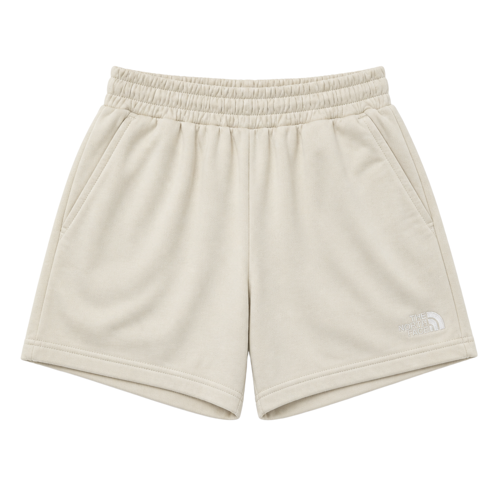 The North Face Sweat Shorts Cream Cotton 1
