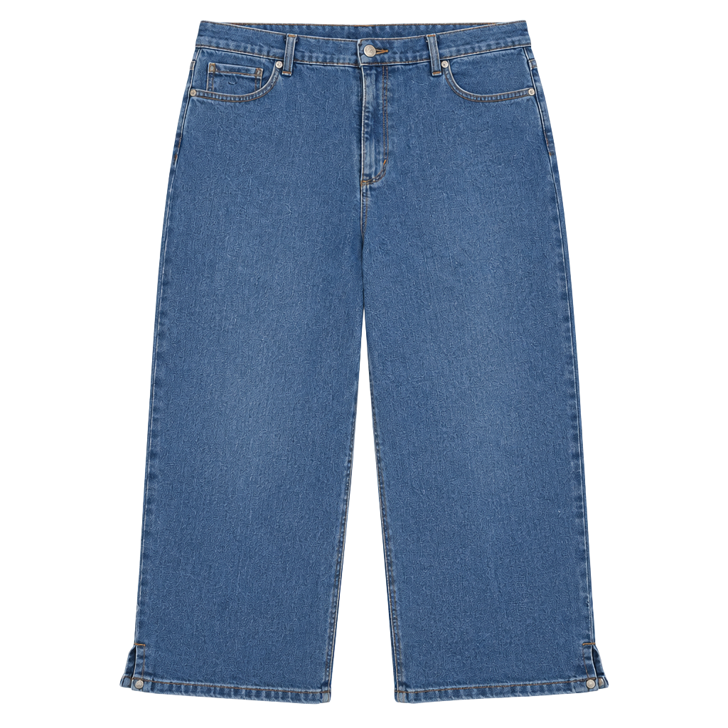Gloria Vanderbilt Amanda capri Jeans Size 16 Blue Straight Leg Denim 1