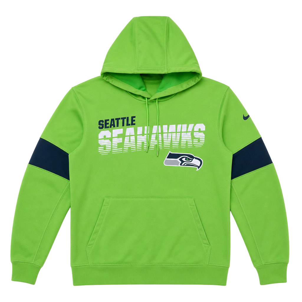 Seattle Seahawks Nike NFL 100th Anniversary Sideline Performance Pullover Hoodie 1