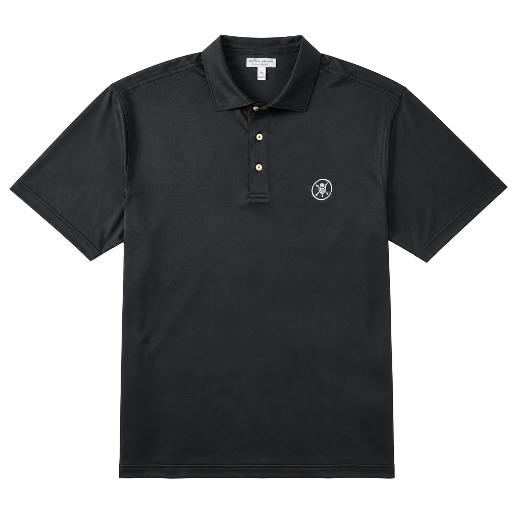 Peter Millar Summer Comfort Black Golf Polo Shirt, XL 1