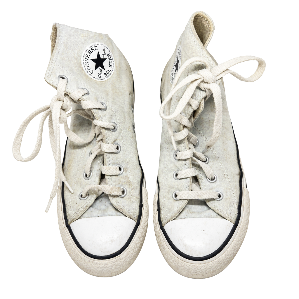 Converse Chuck Taylor All Star High Top Sneakers White Canvas Size 7.5 1