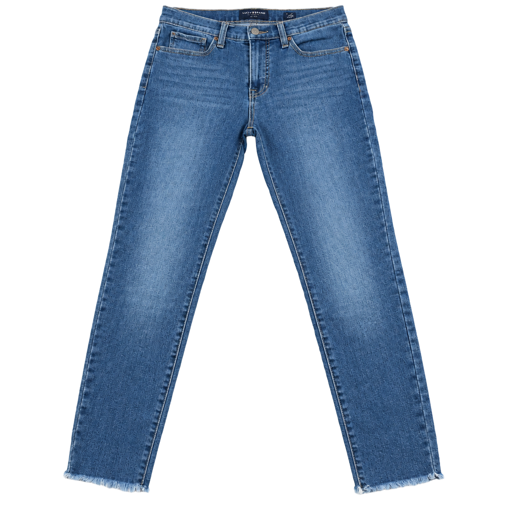 Lucky Brand Jeans Blue Denim Raw Hem 1
