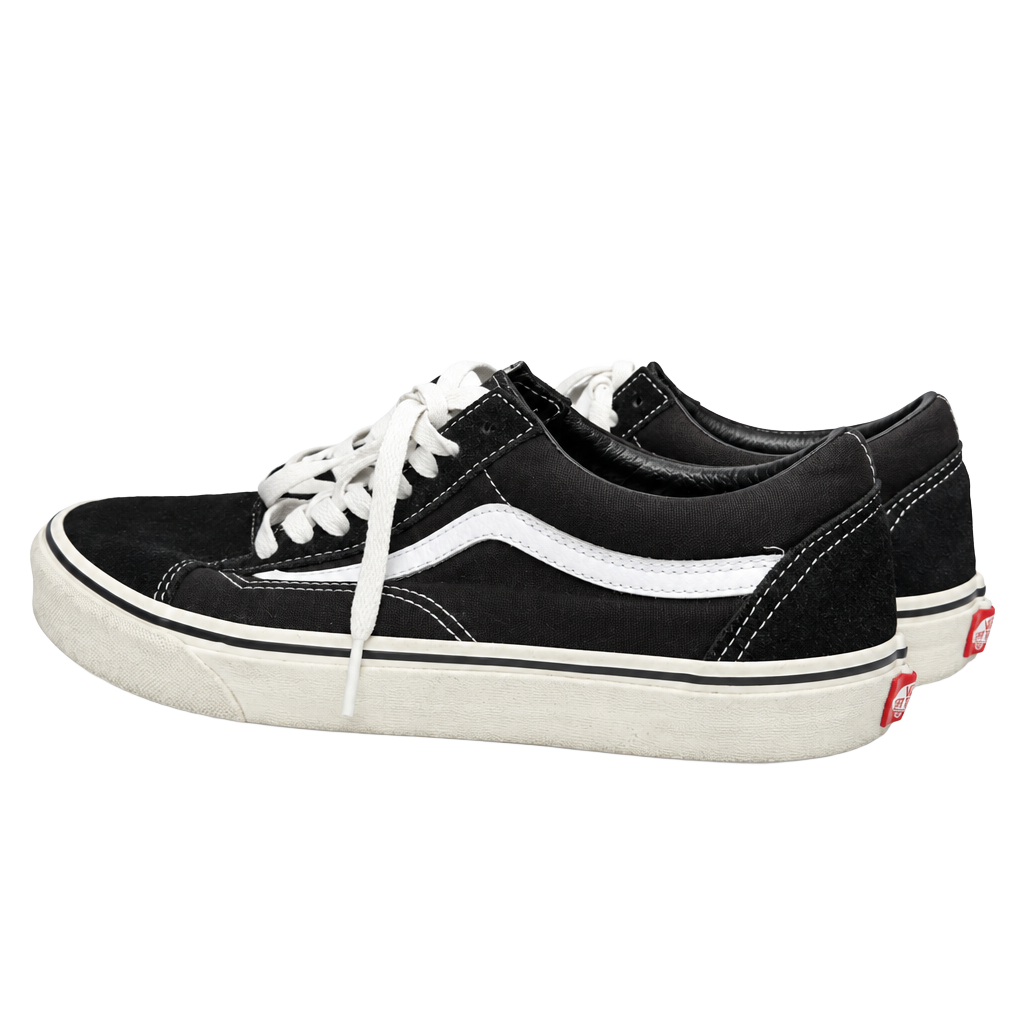Vans Black Suede And Canvas Off The Wall Skate Shoes Size 7.5 1