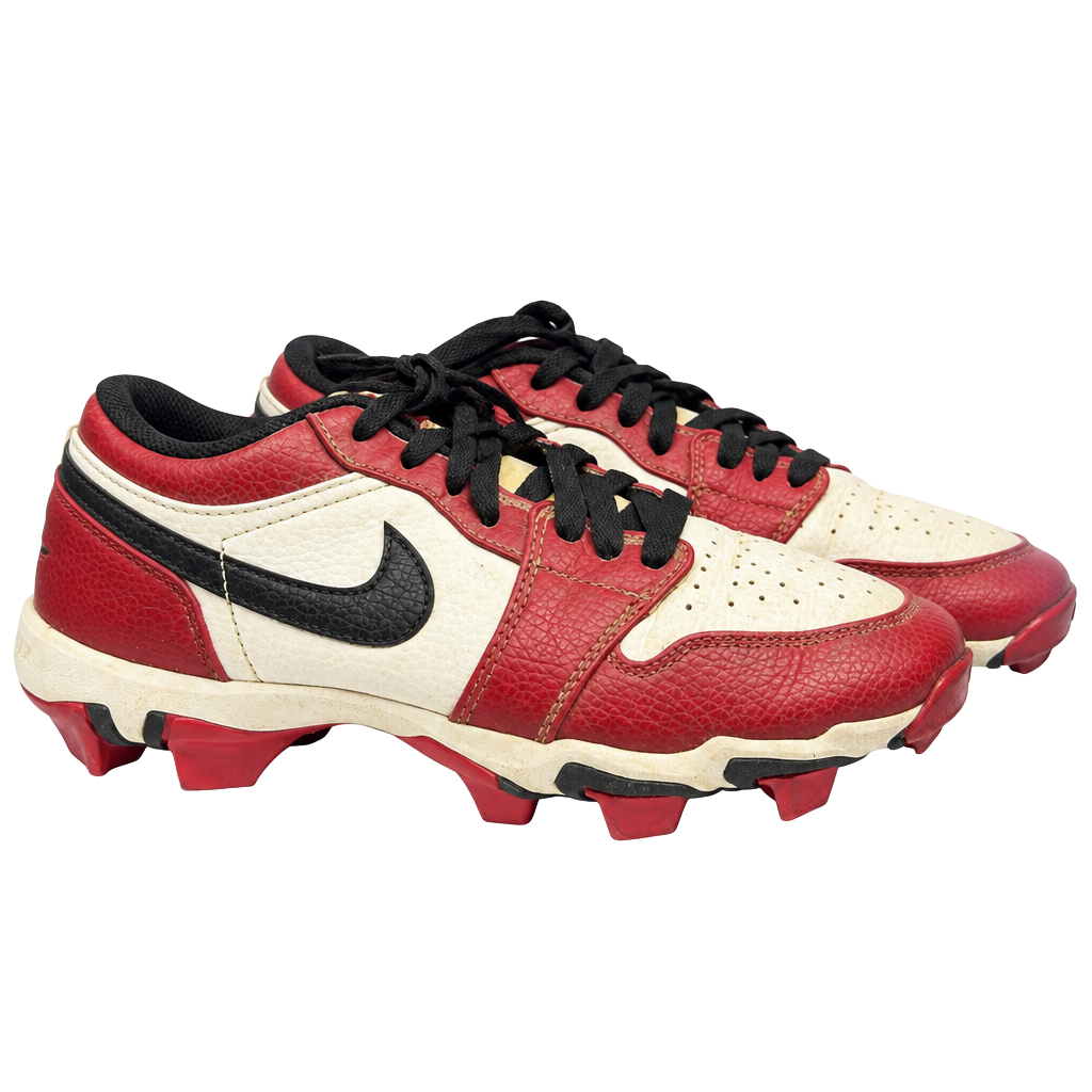 Jordan 1 Low Cleat GS Chicago White Red Black 1
