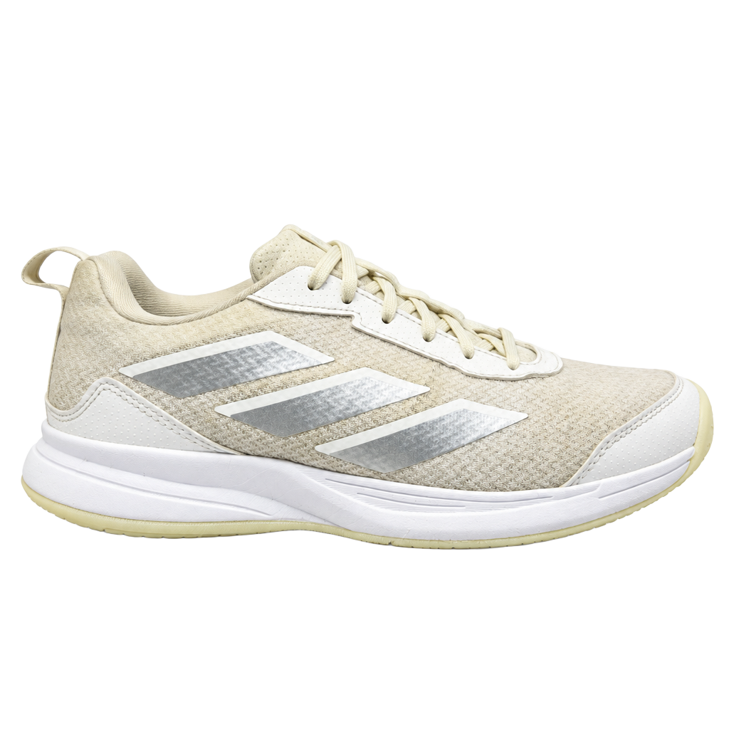 Adidas White and Silver Athletic Shoes Size 9.5 Heavily Worn 1