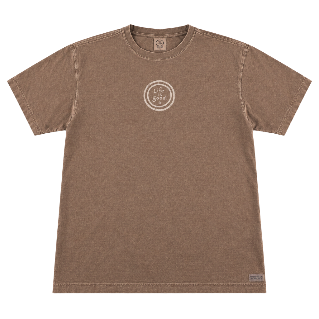 Life Is Good T-Shirt Size XL Brown Short Sleeve Crusher Tee 1