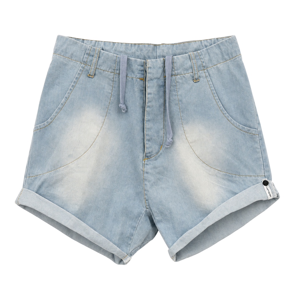 One Teaspoon Cry Tough Denim Shorts in Classic Chambray 1