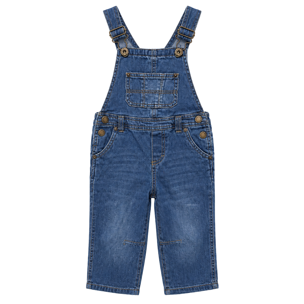 Genuine Kids From Oshkosh Denim Overalls Size 2T Blue Cotton 1