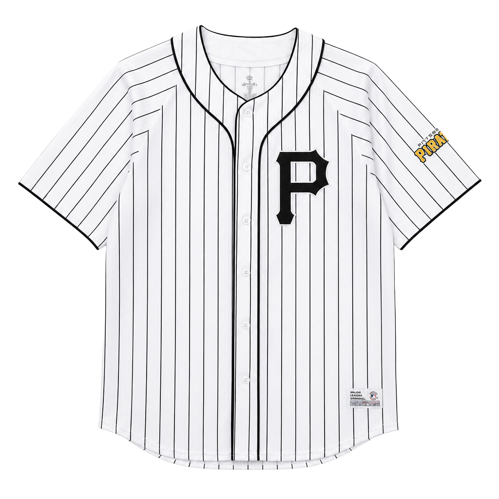 Pittsburgh Pirates MLB Dynasty Series Pinstripe Baseball Jersey Size Large 1
