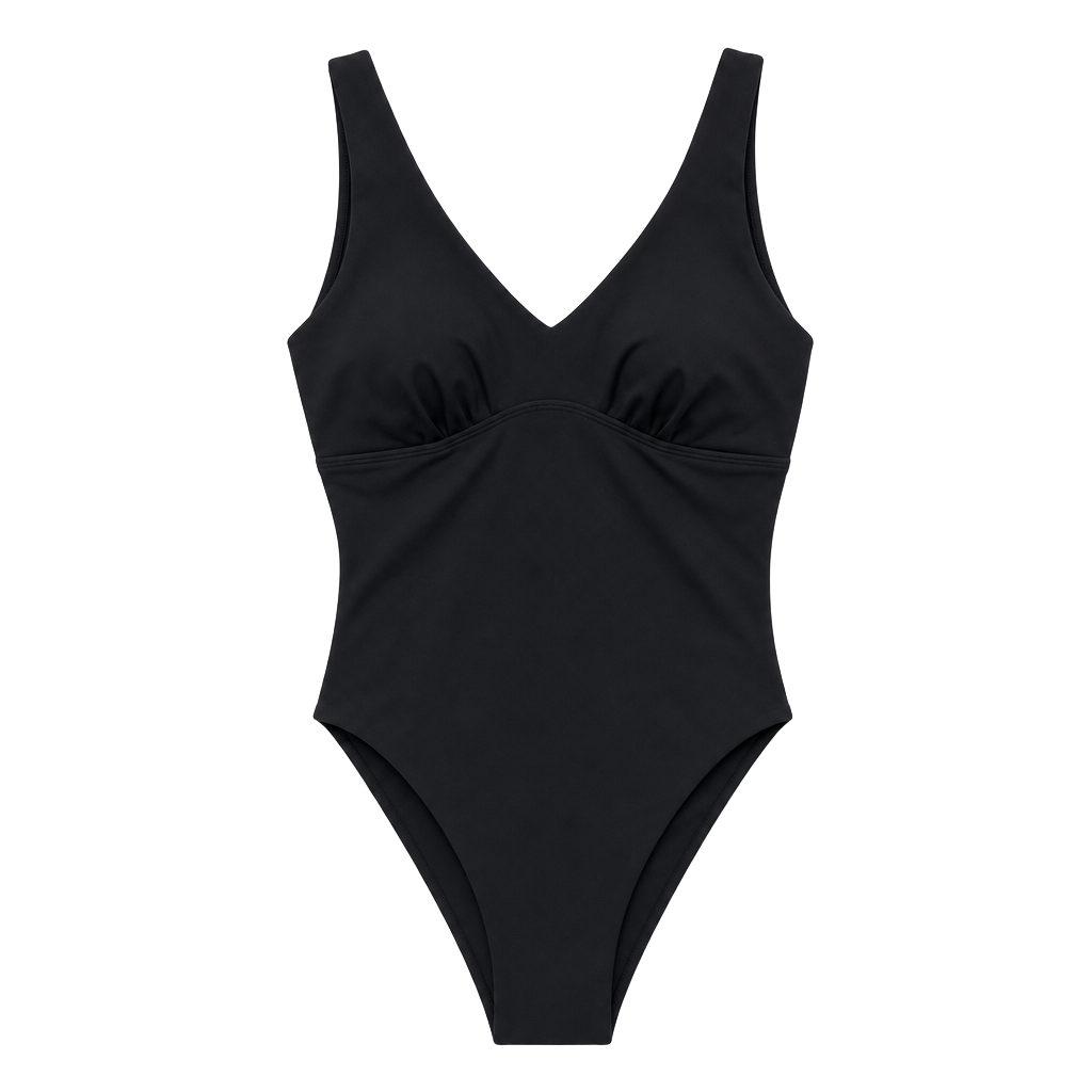 Size Small Massimo Piombo Women's V-Neck Stretch Fabric One-Piece Swimsuit 1