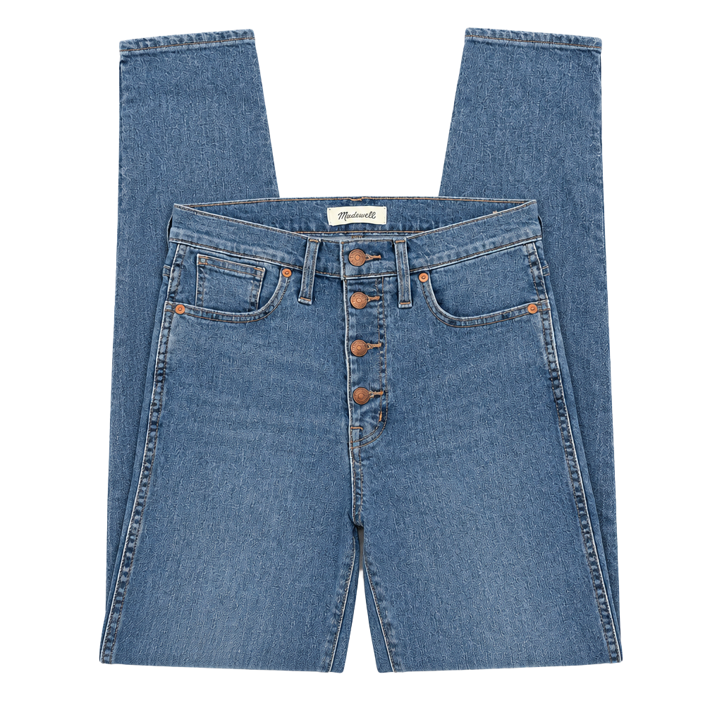 Madewell 10 Inch High Rise Skinny Size 29 Button Front Jeans 1