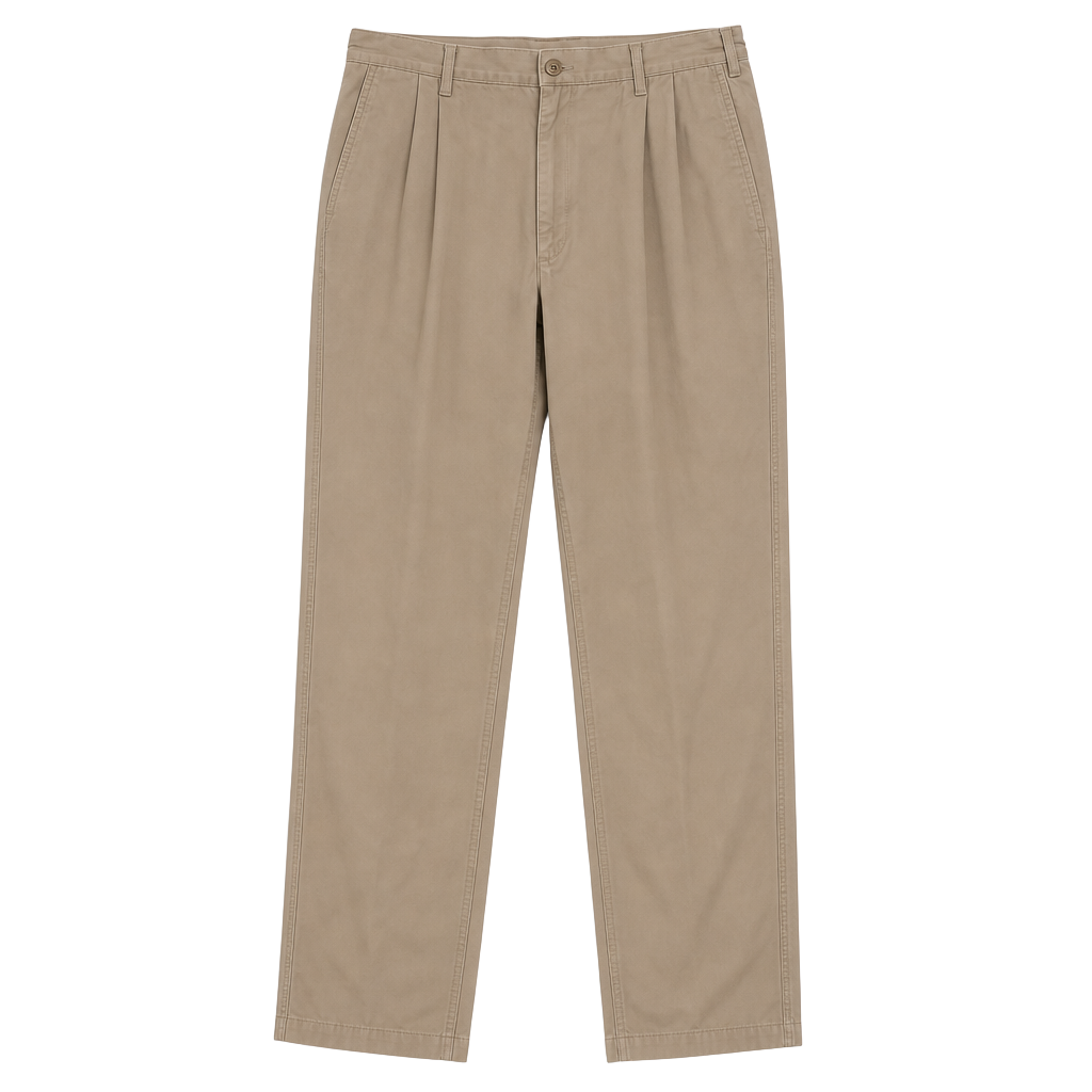 Lands' End Men's Regular Standard Khaki Chino Pants Size 36 1