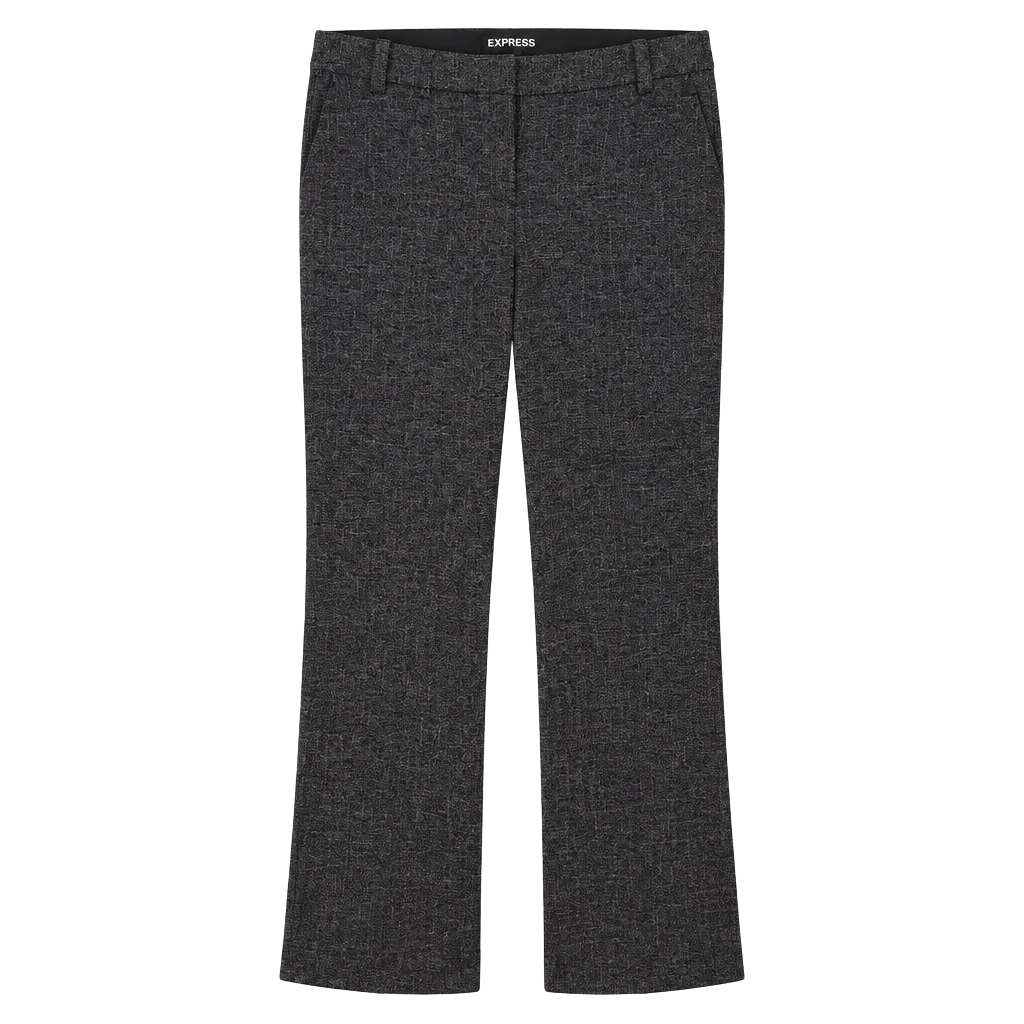 Express Gray Tweed Dress Trousers 1