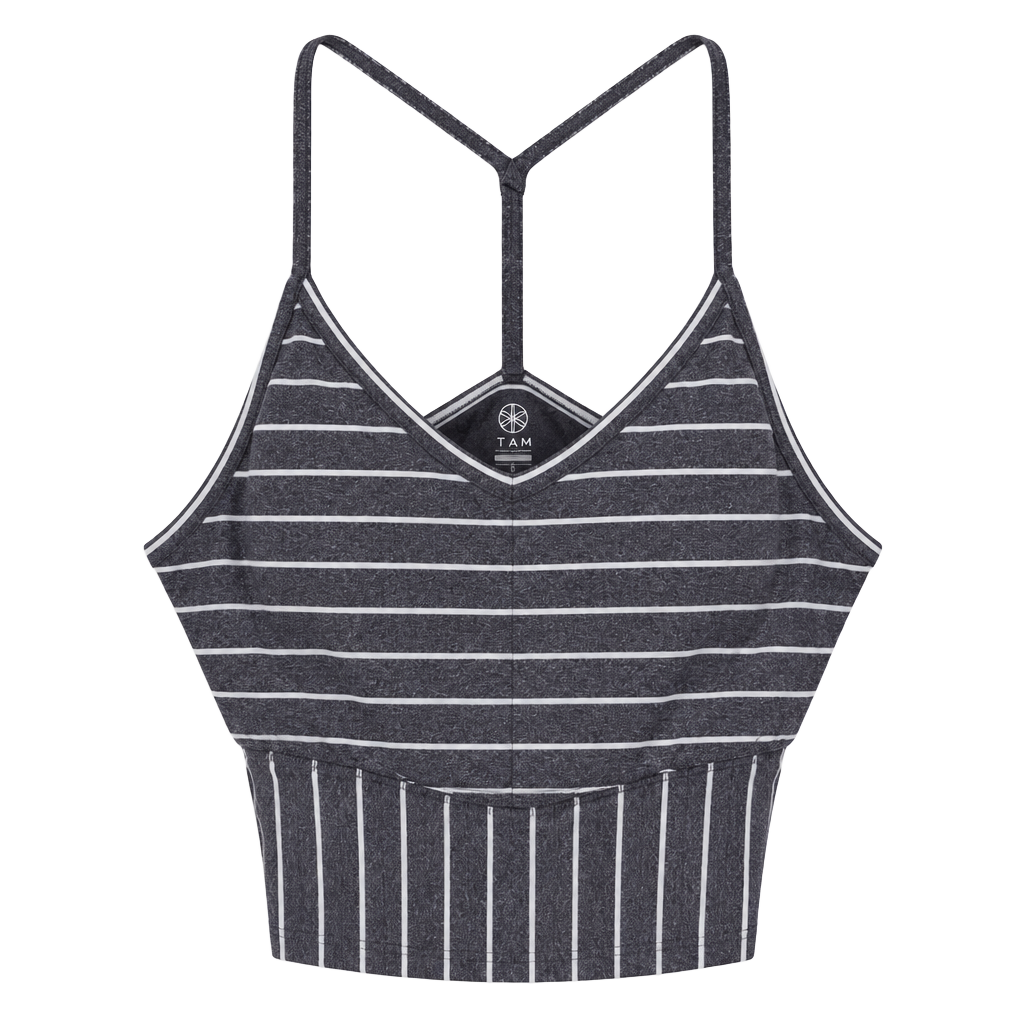 Gaiam striped sports bra 1