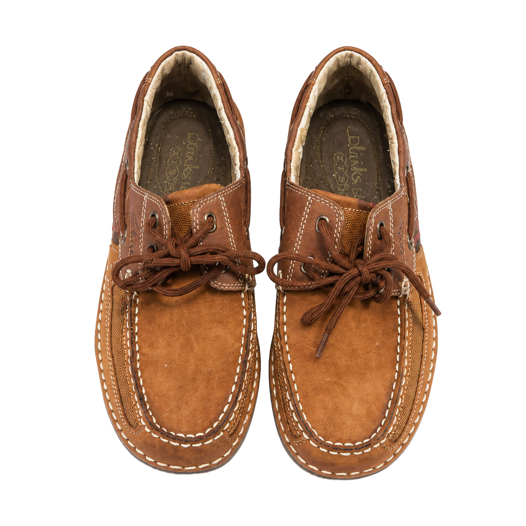 Clarks Brown Leather Boat Shoes 1