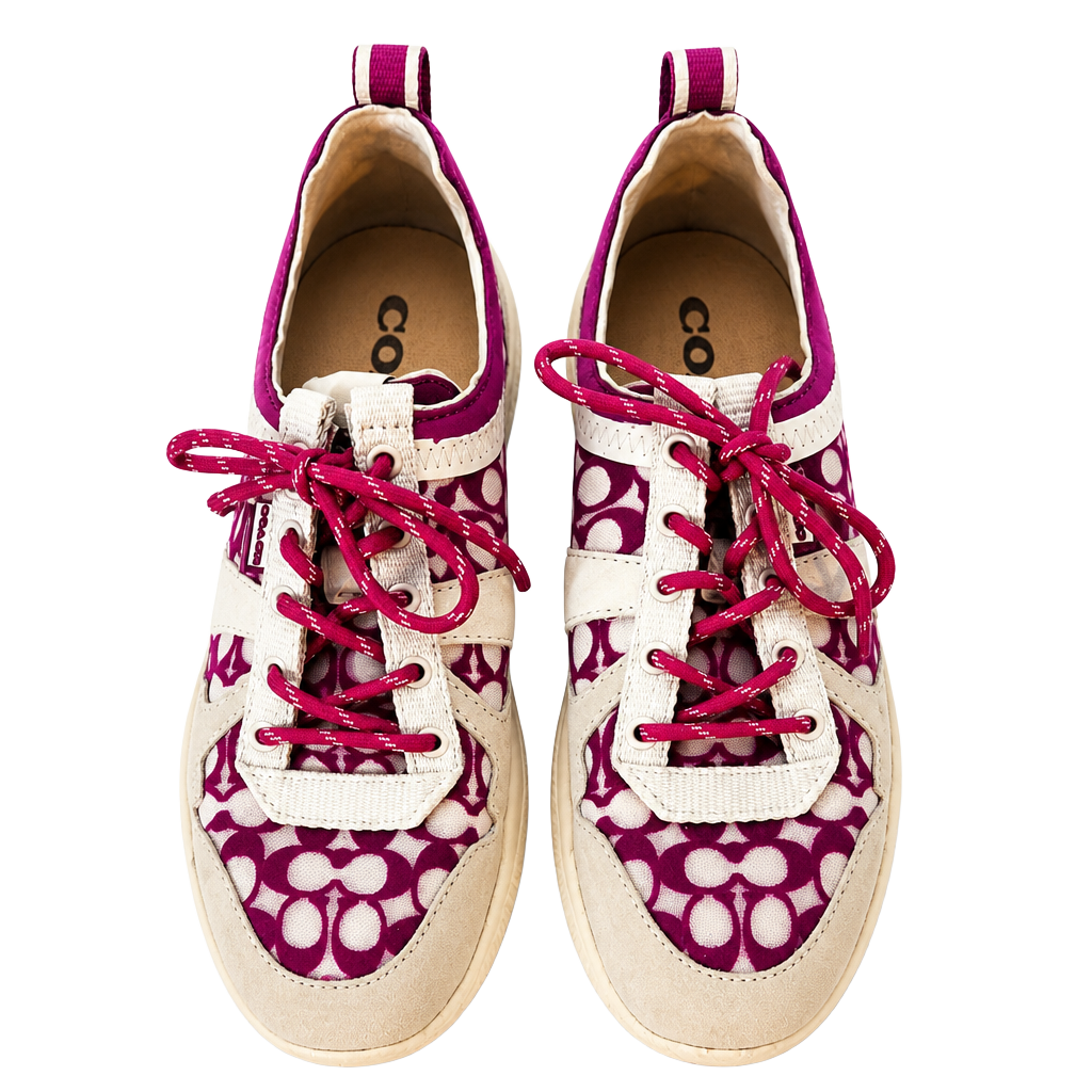 Coach Citysole Runner Signature Mesh Sneakers Size 8B Pink 1