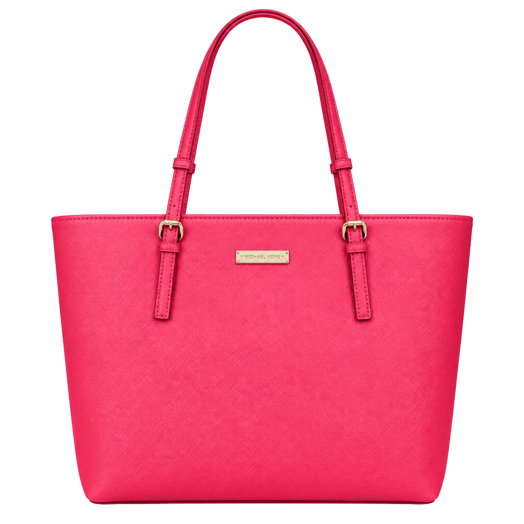 New York & Company Saffiano Leather Tote Bag Hot Pink 1