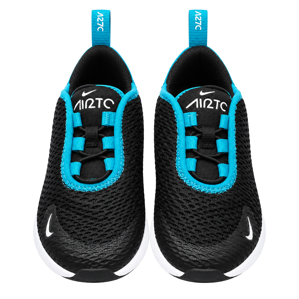 Nike Air Max 270 Toddler Size 5C Black Blue Yellow Sneakers 1