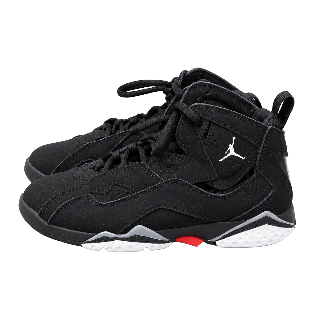 Jordan True Flight Black Suede Youth 3Y Basketball Shoes 1