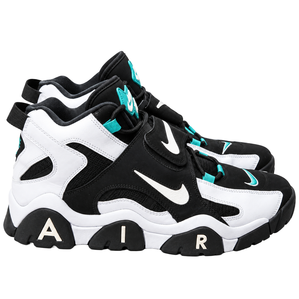 Nike Air Barrage Mid Cabana Black White Turquoise 1