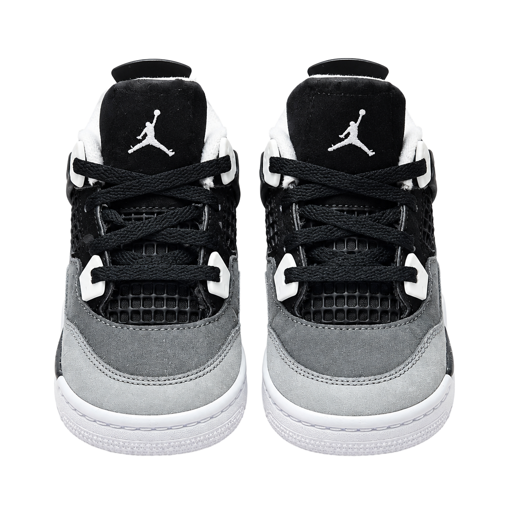 Jordan 4 Retro TD 'Fear' Toddler Black White Anthracite 1