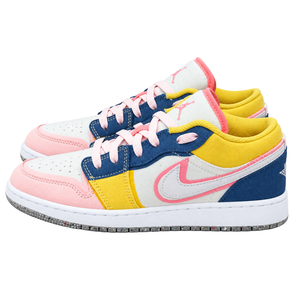 Air Jordan 1 Low SE GS Multi-Color Canvas 1
