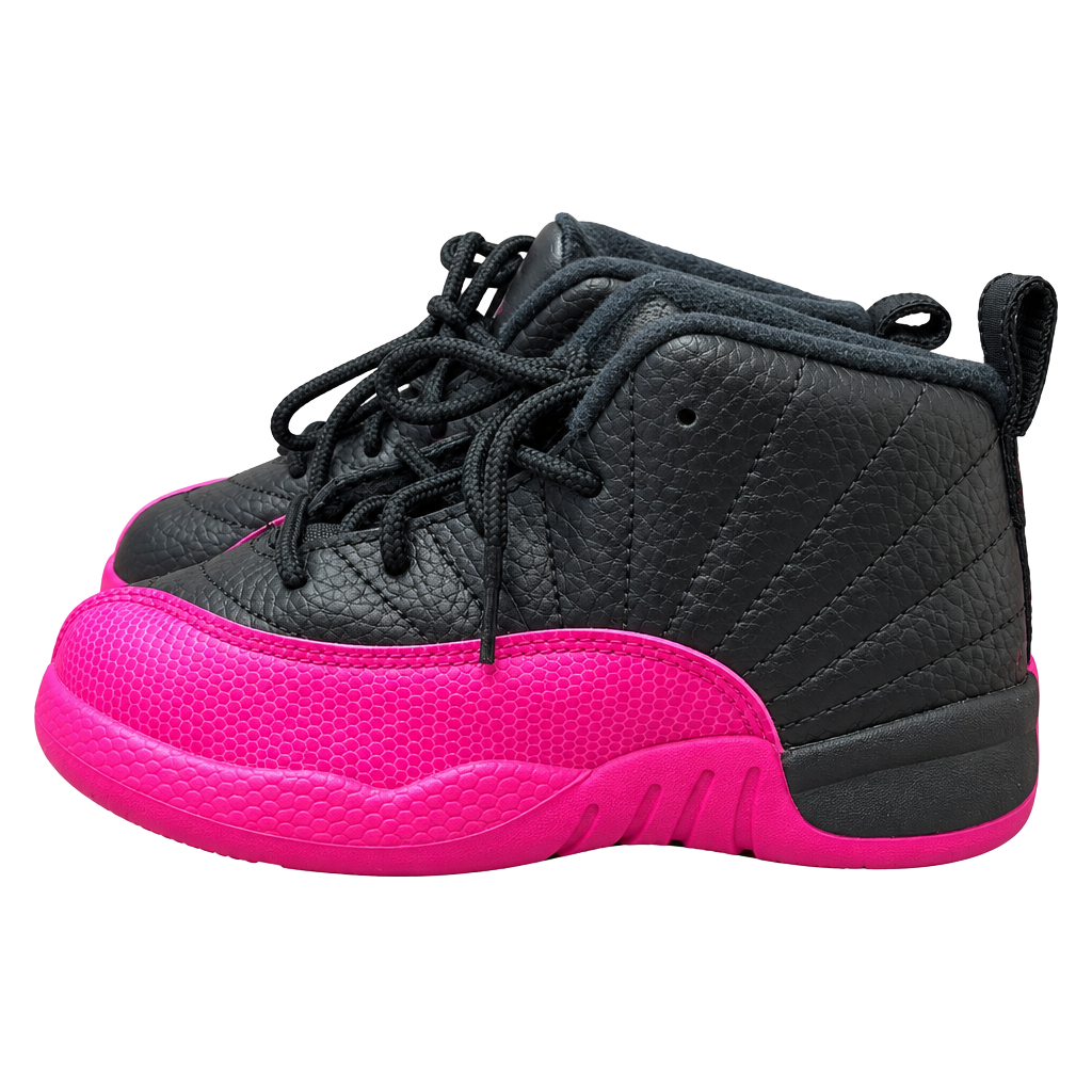 Jordan 12 Retro GP Black Deadly Pink 510816-026 Toddler Size 13C 1