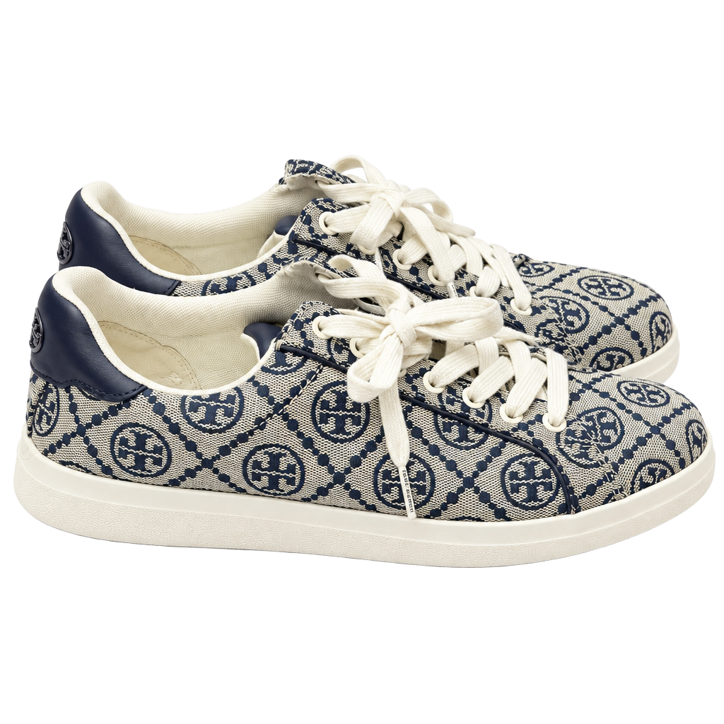 8.5W Tory Burch Howell T Monogram Jacquard Sneakers 1