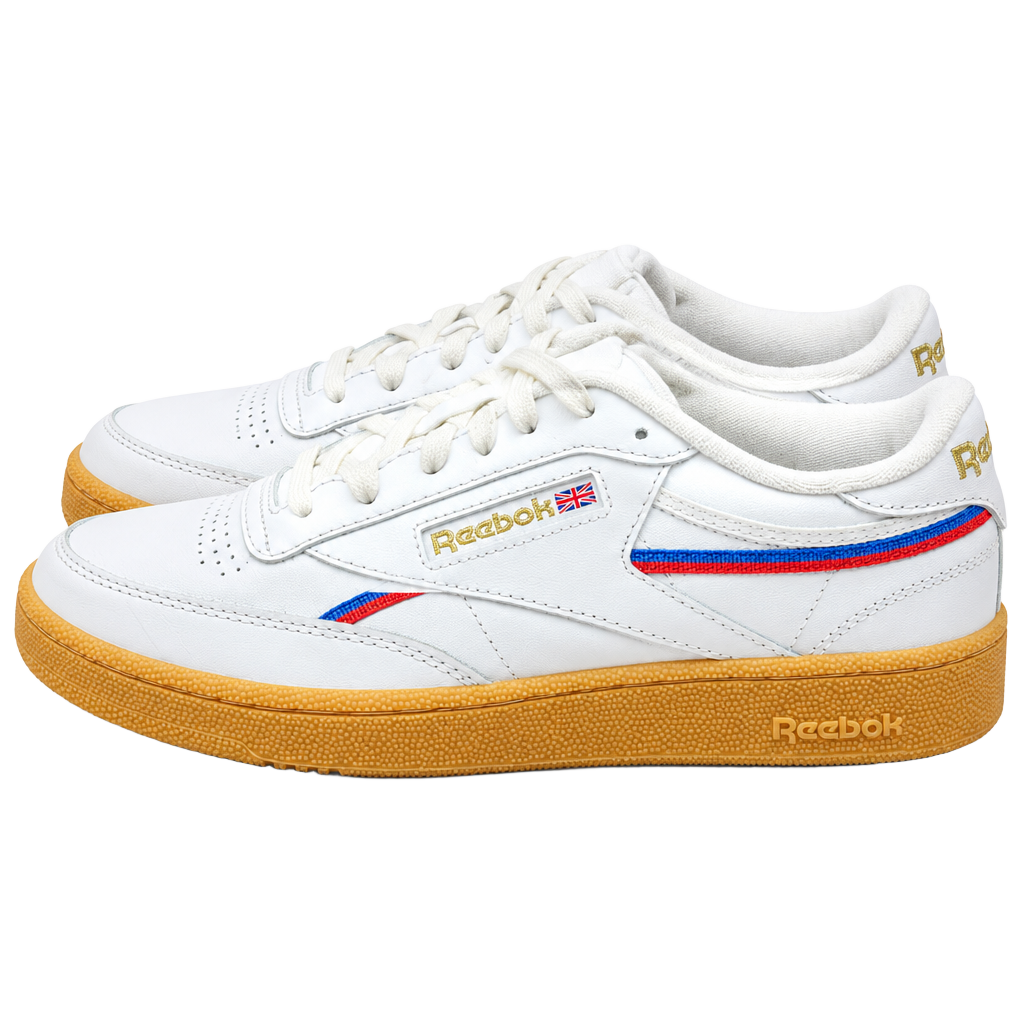 7.5M Reebok Classic International Flag White Gum Sneakers EGG6425 1