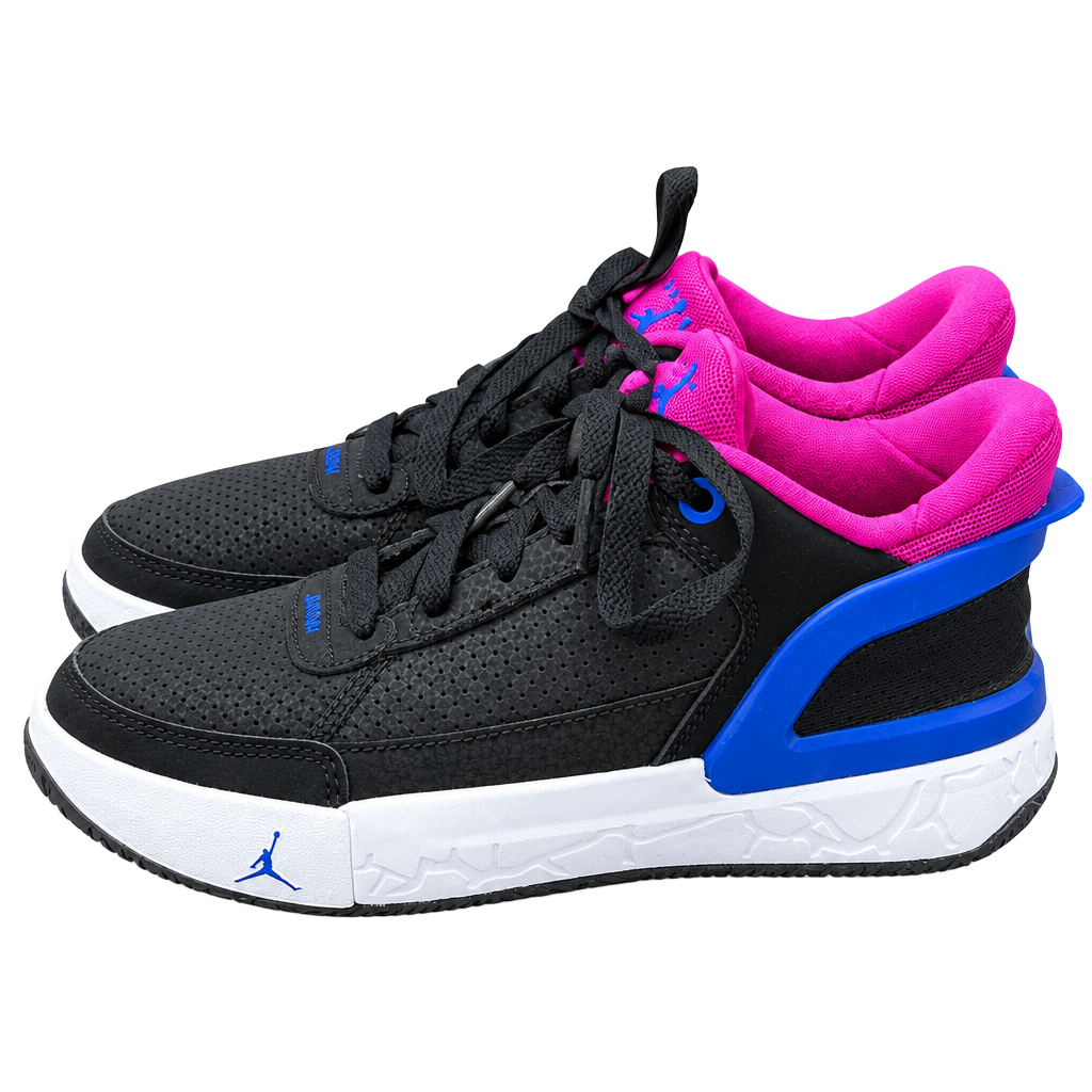 Jordan Day 1 EO Black Pink Blue Youth Basketball Shoes 1